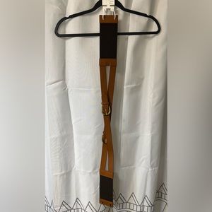 Brown Belt With Gold Accents
